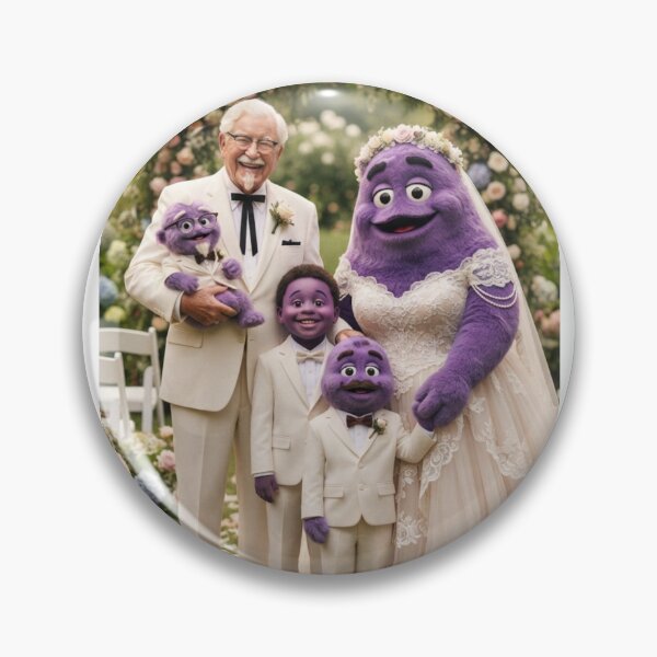 Item preview, Grimace colonel sanders kfc love wedding meme memes funny parody birthday christmas  designed and sold by CheeseBlueprint.