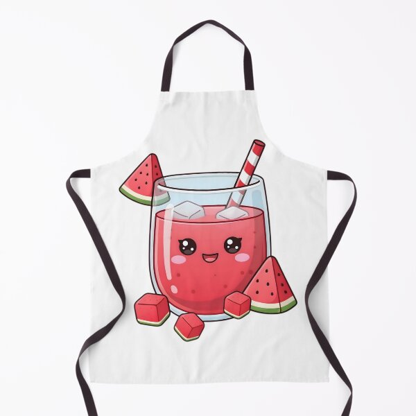 Item preview, Cute Kawaii Iced Watermelon Juice Sticker designed and sold by ChibiPCStudio.