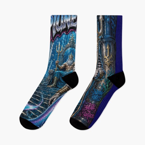Item preview, Zebra Merman – Neptune’s Ocean Guardian | 90s Airbrush Fantasy designed and sold by Kilian  Luc.