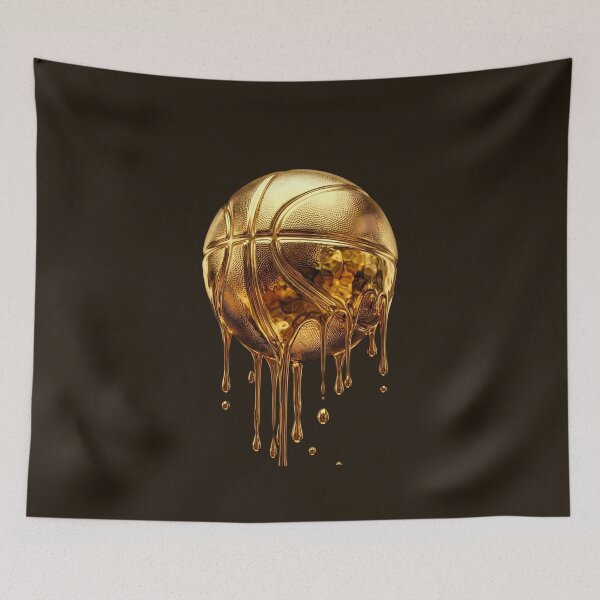 Item preview, Liquid Gold Chrome Melting Basketball designed and sold by DripCultureLab.
