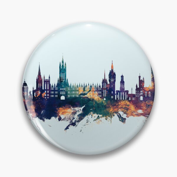 Item preview, Aberdeen Scotland Skyline designed and sold by ArtPrints.