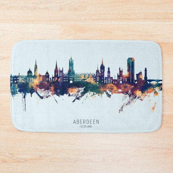Item preview, Aberdeen Scotland Skyline designed and sold by ArtPrints.