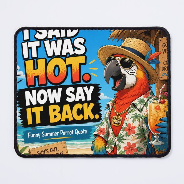 Item preview, I Said It Was Hot, Now Say It Back – Funny Summer Parrot designed and sold by shopevermint.