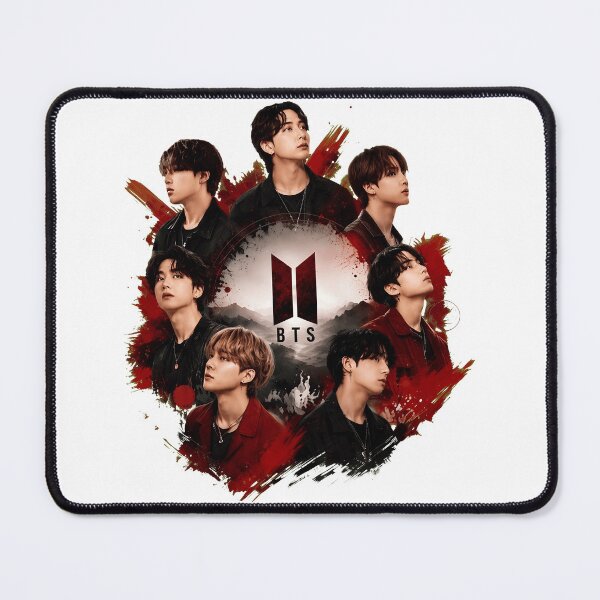 Item preview, Dark Kpop Inspired Portrait Collage With Red Grunge designed and sold by KevinLeon13697.