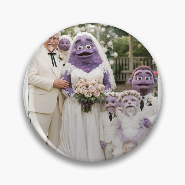 Item preview, Grimace colonel sanders kfc love wedding meme memes funny parody birthday christmas  designed and sold by CheeseBlueprint.