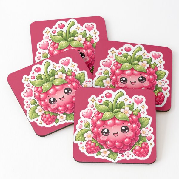 Item preview, Cute Kawaii Raspberry Sticker designed and sold by Christiana-Art.