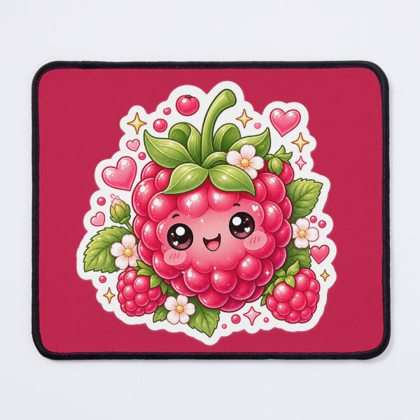 Item preview, Cute Kawaii Raspberry Sticker designed and sold by Christiana-Art.