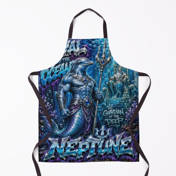 Item preview, Dolphin Merman – Neptune’s Ocean Guardian | 90s Airbrush Fantasy designed and sold by Kilian Luc.