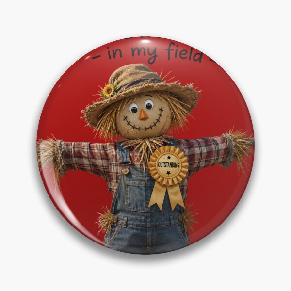 Item preview, Outstanding in My Field Funny Scarecrow T-Shirt | Farmer Pun Gift designed and sold by CJLindy.