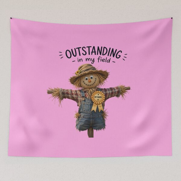 Item preview, Outstanding in My Field Funny Scarecrow T-Shirt | Farmer Pun Gift designed and sold by CJLindy.
