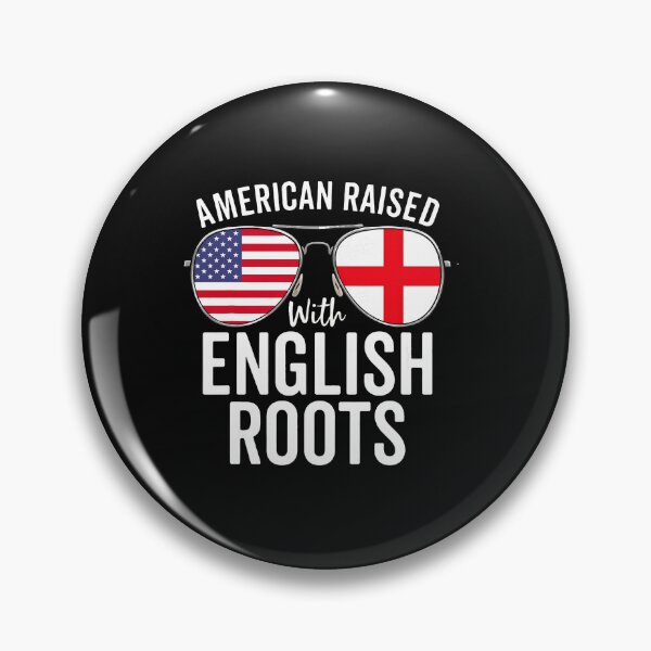 Item preview, American Raised With English Roots Flag Sunglasses designed and sold by uglandheap.
