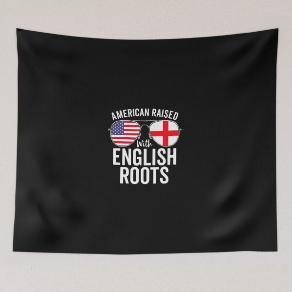 Item preview, American Raised With English Roots Flag Sunglasses designed and sold by uglandheap.