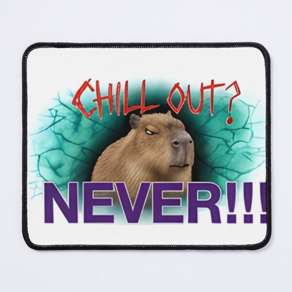 Item preview, Ironic Capybara Chill Out Grunge Meme designed and sold by Wiparx.
