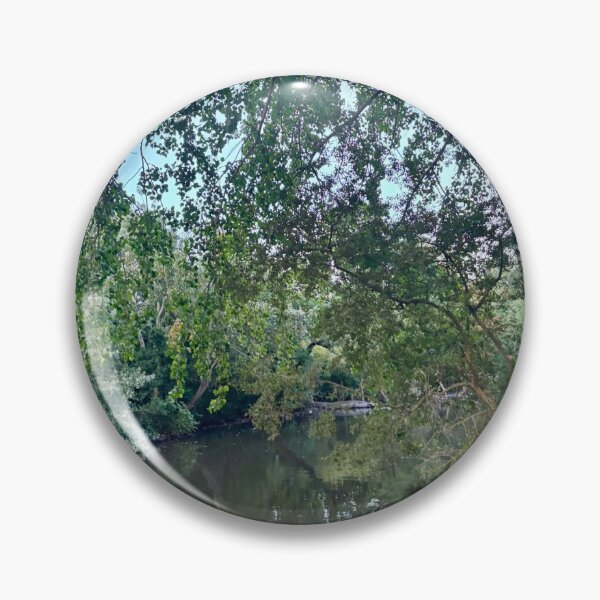 Item preview, Peaceful Woodland Lake Surrounded by Mature Trees designed and sold by ThatSurreyLife.