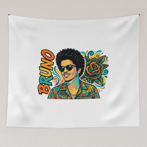 Item preview, Retro Pop Portrait With Floral Street Art Vibes designed and sold by BrendaKle80915.