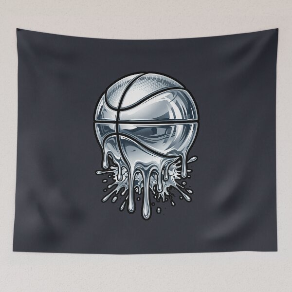 Item preview, Liquid Silver Chrome Basketball Drip designed and sold by DripCultureLab.