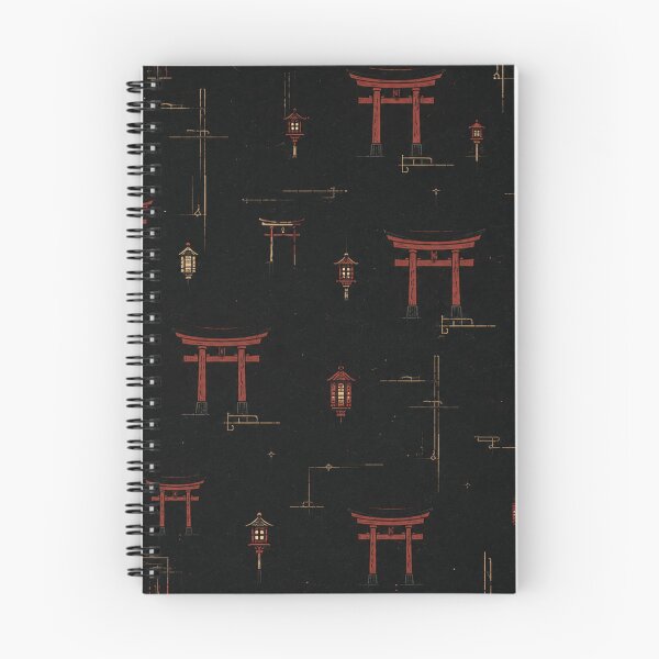 Item preview, Vermilion Threshold Grid — Japanese Torii Pattern | Shrine-Inspired Surface designed and sold by OblivionRise.