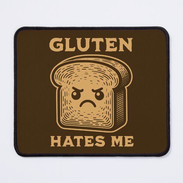 Item preview, Gluten Hates Me Funny Gluten Allergy Bread Humor designed and sold by KLArtzStore.