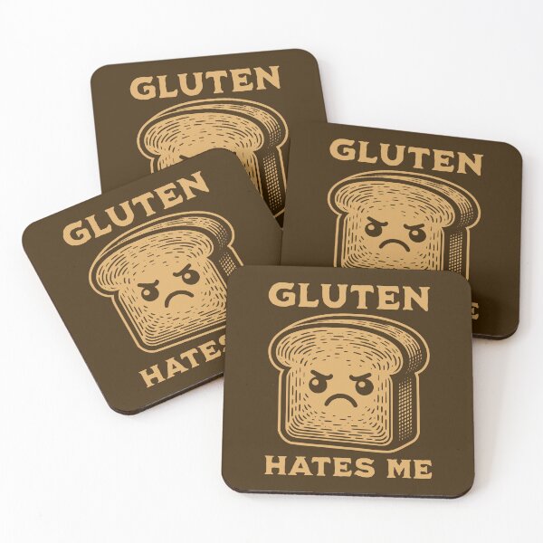 Item preview, Gluten Hates Me Funny Gluten Allergy Bread Humor designed and sold by KLArtzStore.