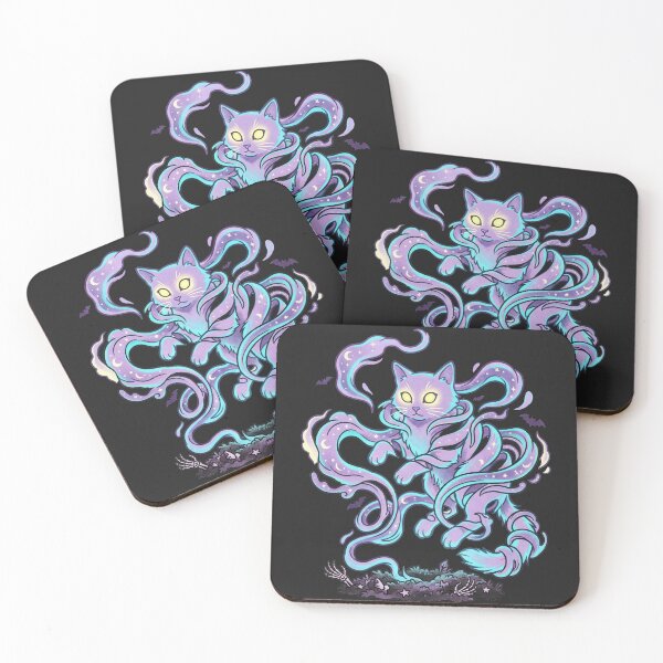 Item preview, Cosmic Lavender Cat Magic Smoke Celestial Halloween designed and sold by MewSpooky.