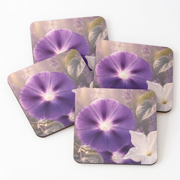 Item preview, Deep Violet Morning Glory Flower – Lavender Garden Collection No. 08 | Fine Art Botanical Photography Print designed and sold by ViolafleurViolett.