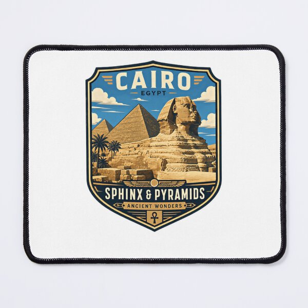 Item preview, Cairo Egypt Sphinx & Pyramids Ancient Wonders Travel Souvenir History designed and sold by Star3NowForMe.