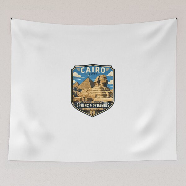 Item preview, Cairo Egypt Sphinx & Pyramids Ancient Wonders Travel Souvenir History designed and sold by Star3NowForMe.