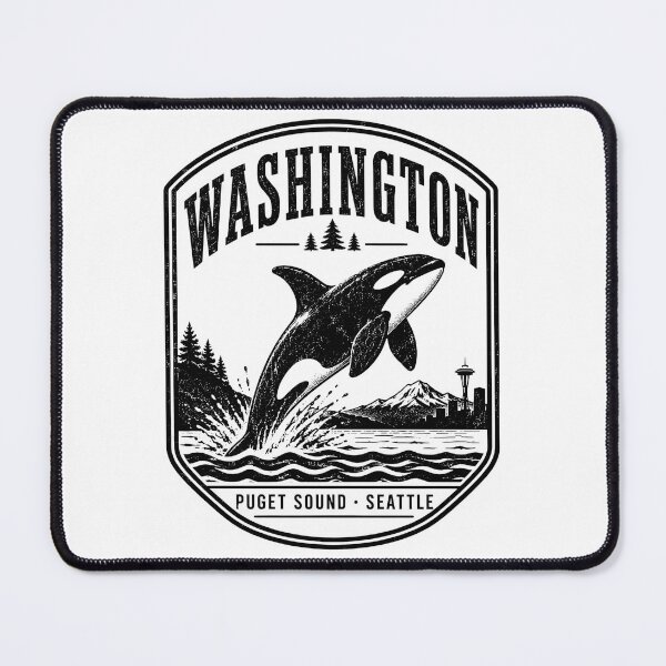 Item preview, Washington Orca Puget Sound Killer Whale Pacific Northwest Travel designed and sold by ZIGLWORKS.