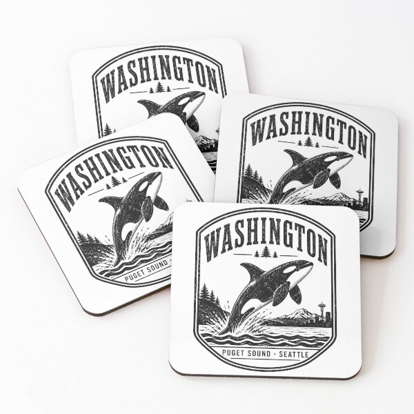 Item preview, Washington Orca Puget Sound Killer Whale Pacific Northwest Travel designed and sold by ZIGLWORKS.