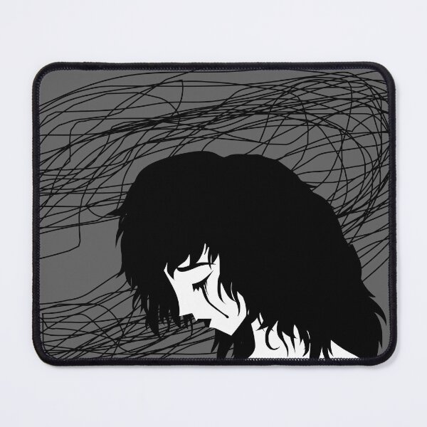 Item preview, sad crying woman with a tangled mass of thoughts designed and sold by matintheworld ( delcarmat ).