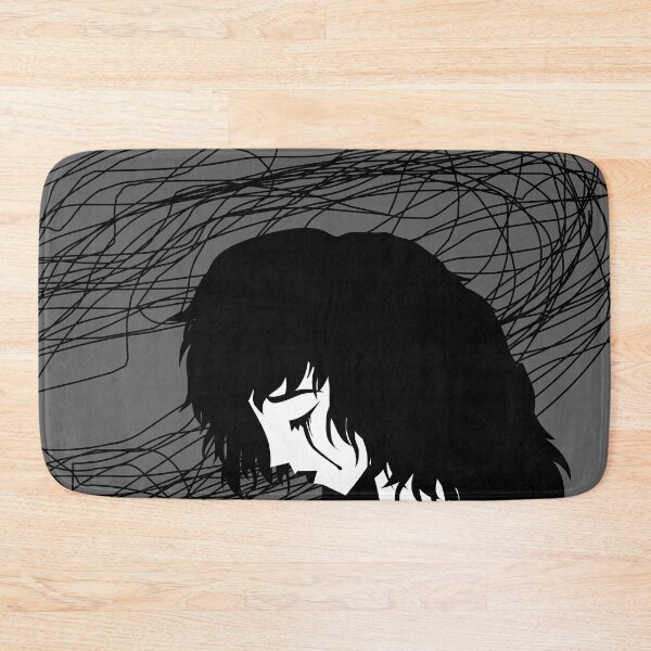 Item preview, sad crying woman with a tangled mass of thoughts designed and sold by matintheworld ( delcarmat ).