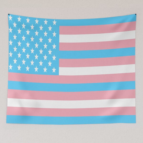 Item preview, Transmerican Flag (Transgender American Flag) designed and sold by MAN3ATR.