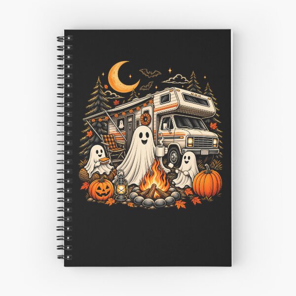 Item preview, Halloween Camping Ghosts – Cute Spooky RV Camper Fall Campfire Design designed and sold by PosiMCreations.