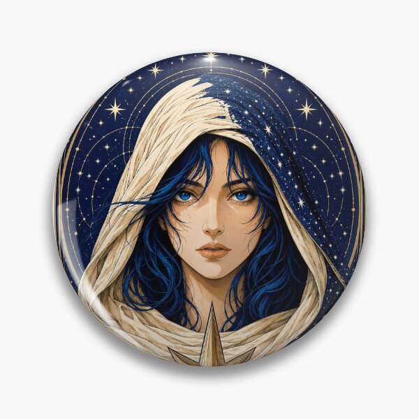Item preview, The Star Tarot Card Celestial Goddess Gothic Occult Art designed and sold by MythicMood.