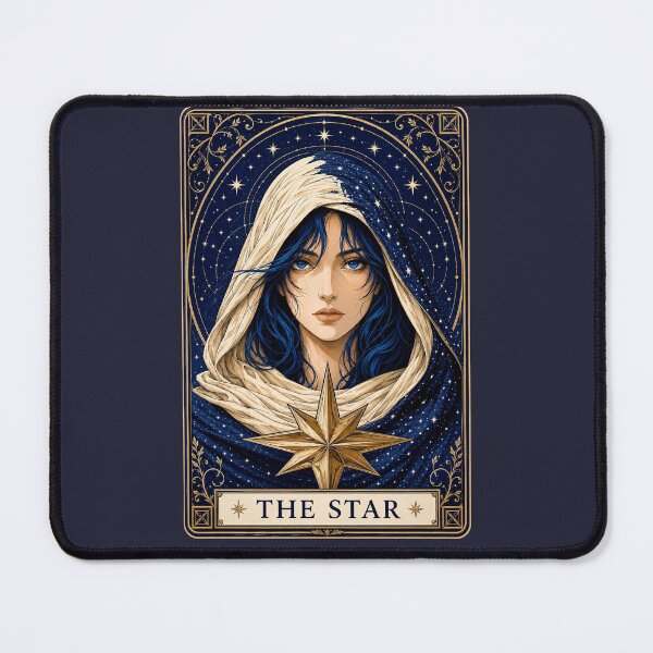 Item preview, The Star Tarot Card Celestial Goddess Gothic Occult Art designed and sold by MythicMood.