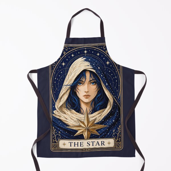 Item preview, The Star Tarot Card Celestial Goddess Gothic Occult Art designed and sold by MythicMood.