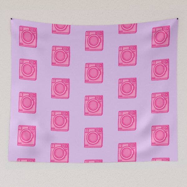 Item preview, Wonky Pink Washing Machine designed and sold by CamilasPrints.