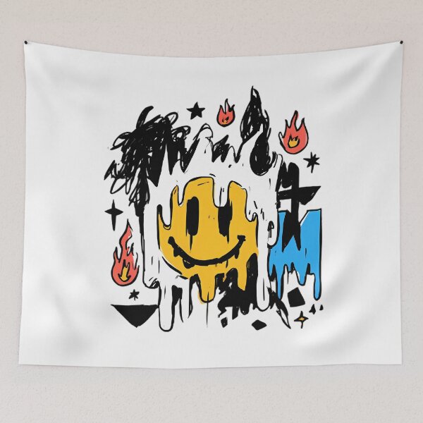 Item preview, Melting Smile – Absurd Minimalist Abstract Design designed and sold by Retro Whimsy.
