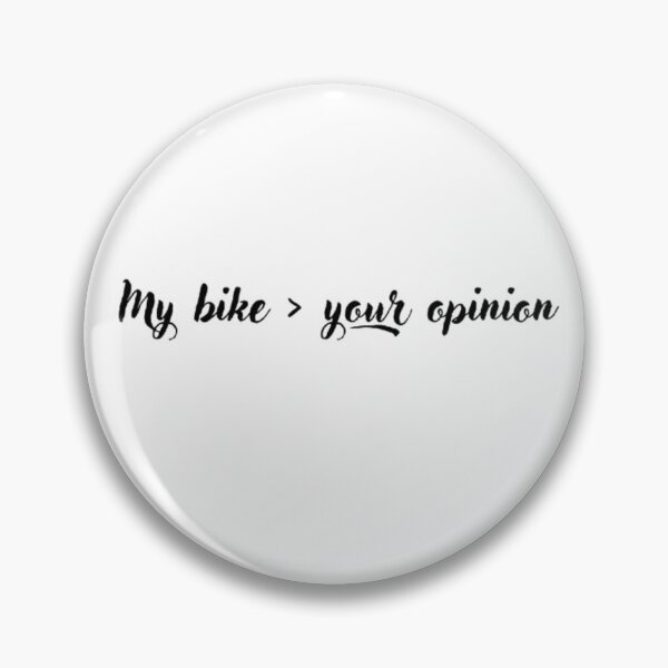 Artikelvorschau, Mein Motorrad > Deine Meinung – Aufkleber | Lustiges Motorrad-Meme | Biker-Humor | Geschenk für Motorradfahrer | Sportbike-Aufkleber entworfen und verkauft von MartynaMakes.