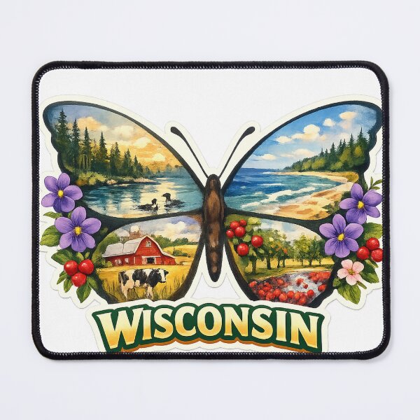 Item preview, Wisconsin State Soul Butterfly designed and sold by Whimspired By Paxx.