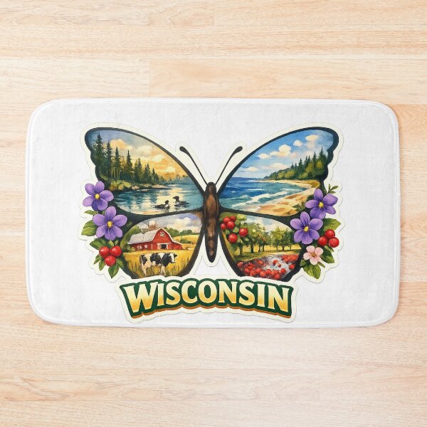 Item preview, Wisconsin State Soul Butterfly designed and sold by Whimspired By Paxx.