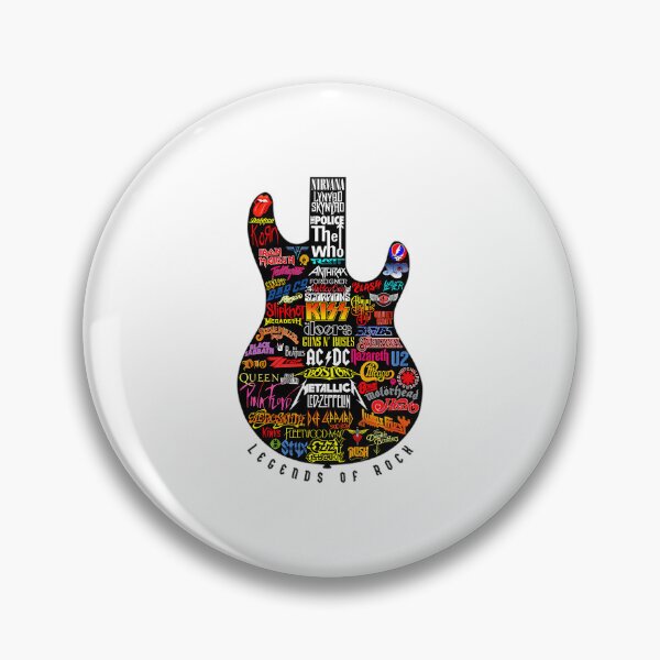 Item preview, Legends Of Rock Band Logo Guitar designed and sold by Vekonn.