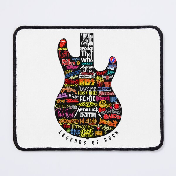 Item preview, Legends Of Rock Band Logo Guitar designed and sold by Vekonn.
