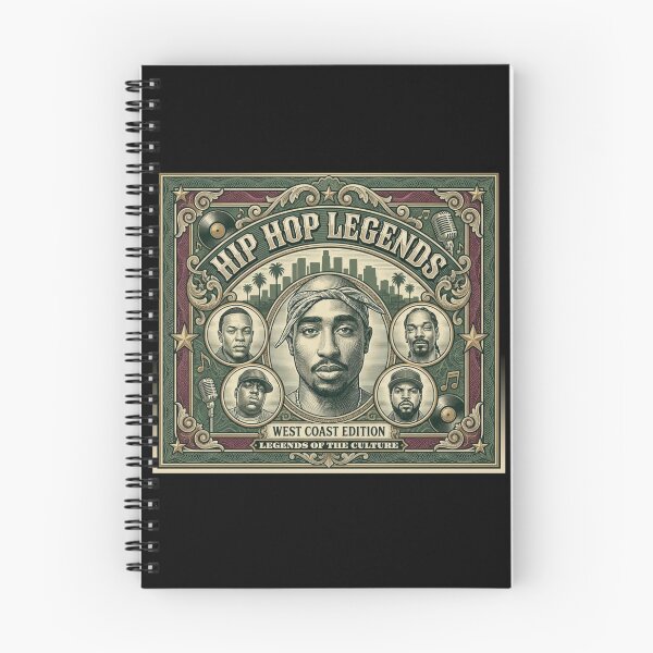 Item preview, Hip Hop Legends West Coast Edition – Vintage 90s Rap Culture Art designed and sold by PLUSHIWORLDtm.