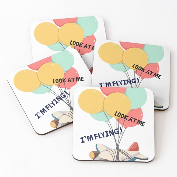 Item preview, Look At Me I'm Flying - Cute Plane with Balloons designed and sold by Mazza-mazza.