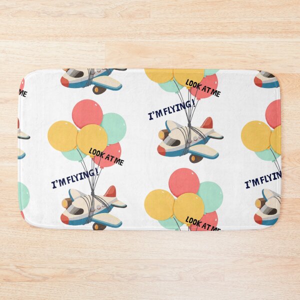 Item preview, Look At Me I'm Flying - Cute Plane with Balloons designed and sold by Mazza-mazza.