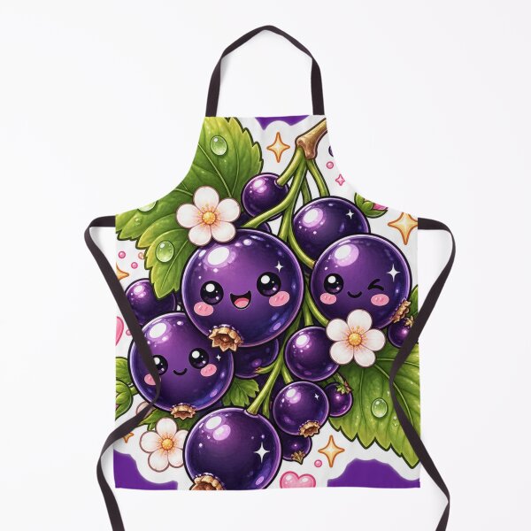 Item preview, Cute Kawaii Blackcurrant Sticker designed and sold by Christiana-Art.