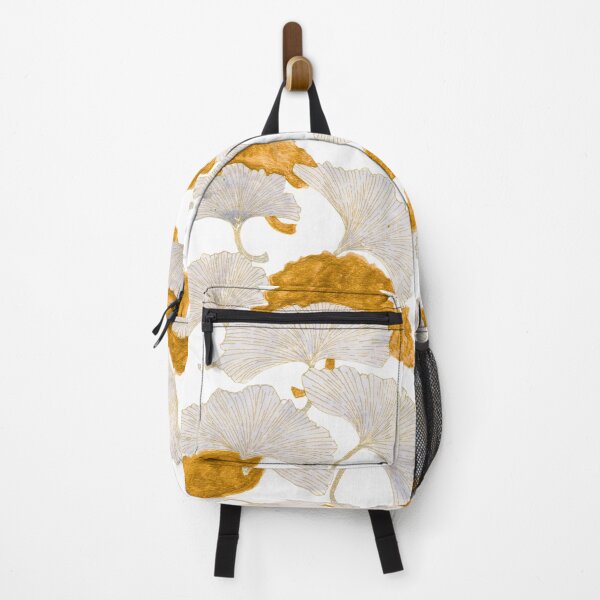 Item preview, Gold and White Ginkgo Leaves, Botanical Watercolour Art designed and sold by ArithraStudio.
