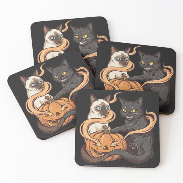 Item preview, Spooky Siamese Black Cat Pumpkin Halloween  designed and sold by MewSpooky.