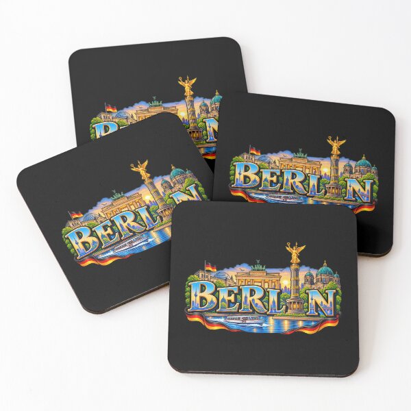 Item preview, Berlin Germany Landmarks – Brandenburg Gate & Berlin Skyline designed and sold by SVALANART.